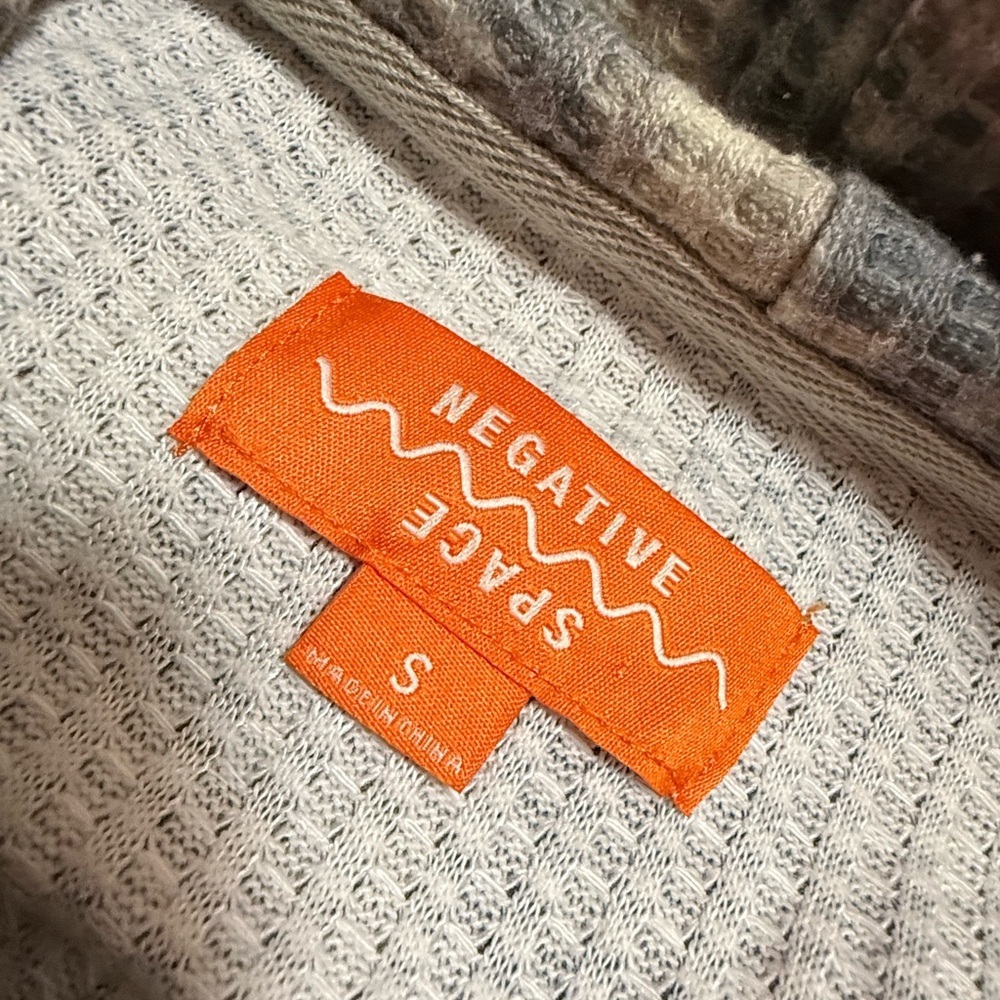 Negative Space Camo Hoodie Waffle Knit Pullover Men’s Size S - Picture 7 of 8